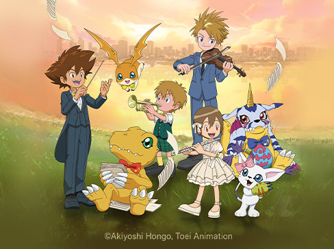 디지몬 공식 오케스트라 콘서트 댓글 이벤트 배너 이미지